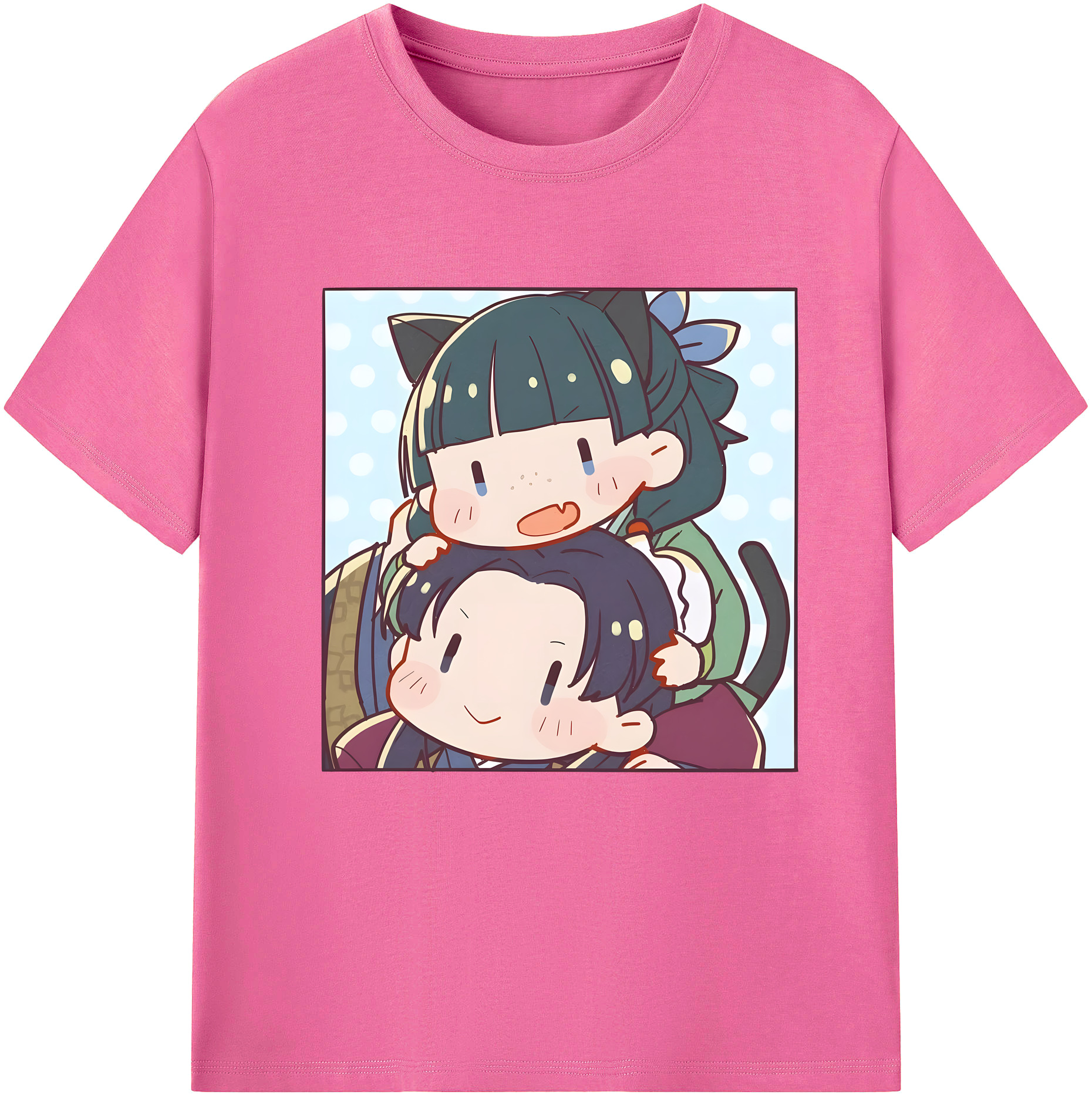 （画像用） 薬屋のひとりごと The Apothecary Diaries レディースカジュアルプリントTシャツ（綿100％）